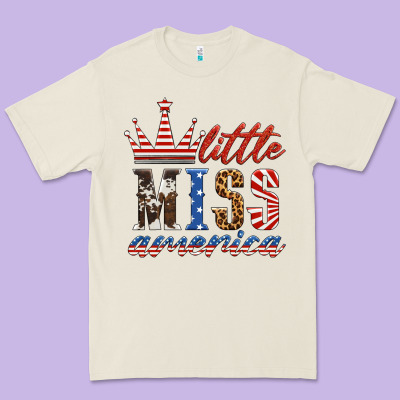 Little Miss America Premium Tee Designed By Hra Design Shop