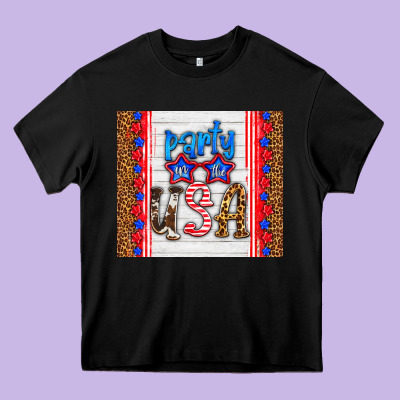 Party In The Usa Heavy Core Tee Designed By Hra Design Shop