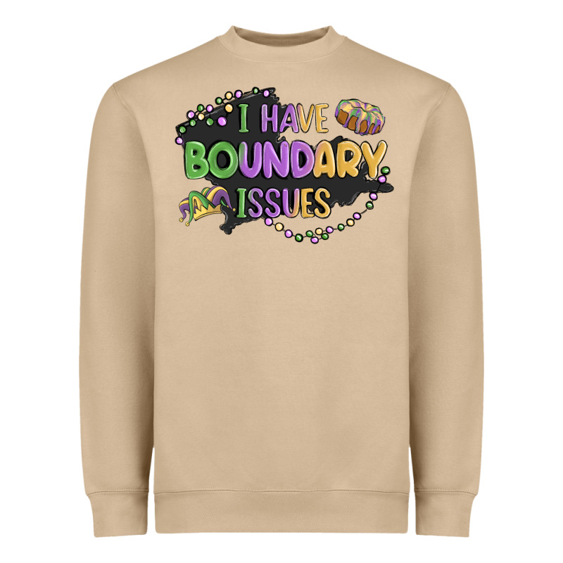ı Have Boundary ıssues Heavyweight Sweatshirt by MaliasSmallBusiness | Teevron