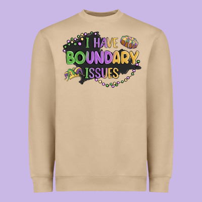 ı Have Boundary ıssues Heavyweight Sweatshirt Designed By Maliassmallbusiness