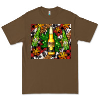 Cacao beer bottles with golden snow Premium Tee - AdoDesignShop