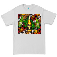Dove Grey beer bottles with golden snow Premium Tee - AdoDesignShop