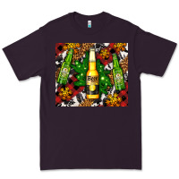 Plum beer bottles with golden snow Premium Tee - AdoDesignShop