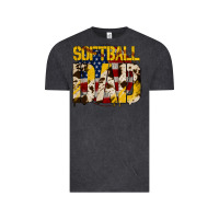 Vintage Black softball dad Vintage Tee - Jasminsmagicworld
