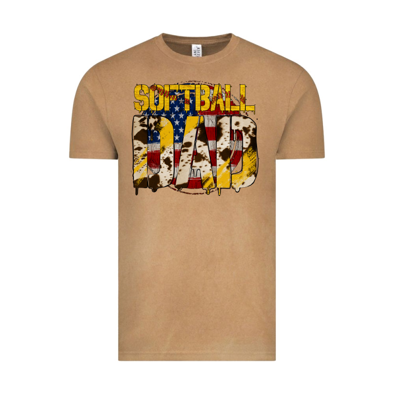 Softball Dad Vintage Tee by Jasminsmagicworld | Teevron