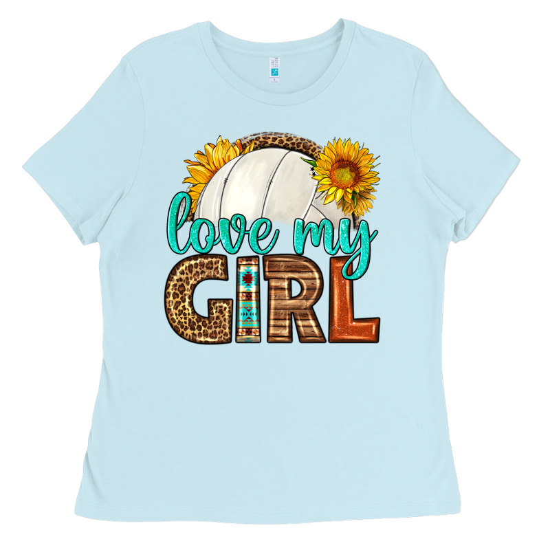 Love My Girl Volleyball Ladies Tee by HRA Design Shop | Teevron