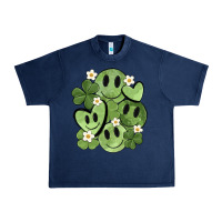Navy st. patrick's day green smile Urban Heavy Tee - MaliasSmallBusiness