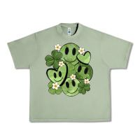 Oil Green st. patrick's day green smile Urban Heavy Tee - MaliasSmallBusiness