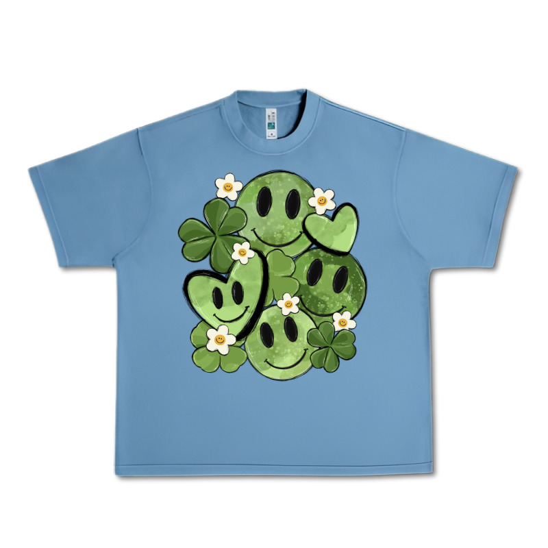St. Patrick's Day Green Smile Urban Heavy Tee by MaliasSmallBusiness | Teevron