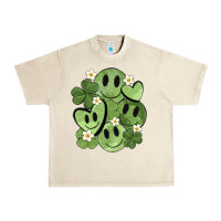 Sandshell st. patrick's day green smile Urban Heavy Tee - MaliasSmallBusiness