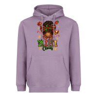 Lavender mimi claus afro messy bun Heavyweight Hoodie - texasbilliewilder