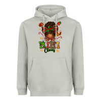 Mimi Claus Afro Messy Bun Heavyweight Hoodie | Teevron