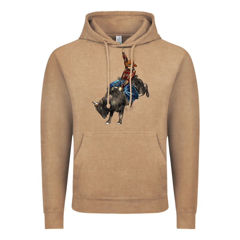 Western Rodeo Bullfighter Vintage Hoodie by BarkalooDesign | Teevron