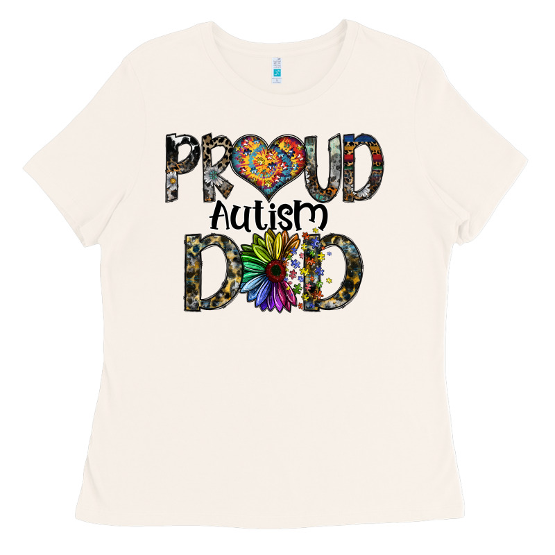 Proud Autism Dad Ladies Tee by SublimationCraftShop | Teevron