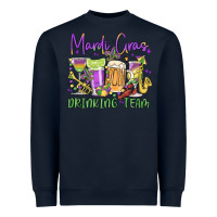 Navy mardi gras drinking team Heavyweight Sweatshirt - MaliasSmallBusiness
