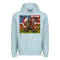 Blue Mist Army Veteran Boots Christmas Tumbler 4th of july Premium Hoodie - HowdyJamesFarm
