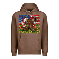 Chestnut Army Veteran Boots Christmas Tumbler 4th of july Premium Hoodie - HowdyJamesFarm