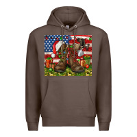 Coffee Army Veteran Boots Christmas Tumbler 4th of july Premium Hoodie - HowdyJamesFarm