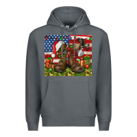 Rock Army Veteran Boots Christmas Tumbler 4th of july Premium Hoodie - HowdyJamesFarm