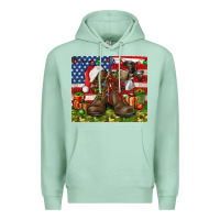 Seafoam Army Veteran Boots Christmas Tumbler 4th of july Premium Hoodie - HowdyJamesFarm
