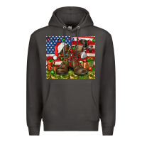 Smoke Army Veteran Boots Christmas Tumbler 4th of july Premium Hoodie - HowdyJamesFarm