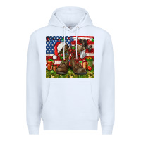 White Army Veteran Boots Christmas Tumbler 4th of july Premium Hoodie - HowdyJamesFarm