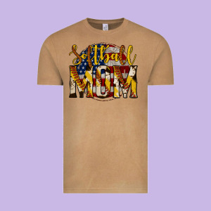 Softball Mom Vintage Tee Designed By Jasminsmagicworld