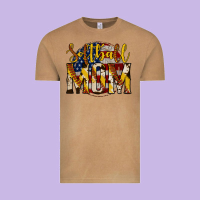 Softball Mom Vintage Tee Designed By Jasminsmagicworld