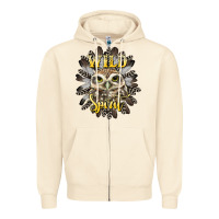 Sandshell wild spirit owl Zipper Hoodie - BarkalooDesign