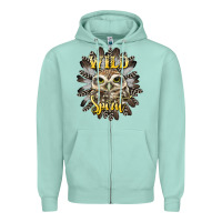Seafoam wild spirit owl Zipper Hoodie - BarkalooDesign