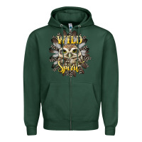 Sports Green wild spirit owl Zipper Hoodie - BarkalooDesign
