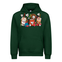 Forest Green Baseball Coffee Cups Urban Hoodie - FaDigitalArtStudio