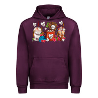 Mauve Wine Baseball Coffee Cups Urban Hoodie - FaDigitalArtStudio