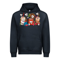 Navy Baseball Coffee Cups Urban Hoodie - FaDigitalArtStudio
