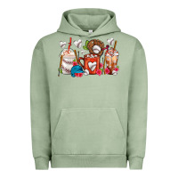 Pigment Oil Green Baseball Coffee Cups Urban Hoodie - FaDigitalArtStudio