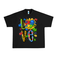 Black autism love Urban Heavy Tee - MaliasSmallBusiness