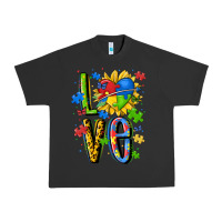 Pigment Black autism love Urban Heavy Tee - MaliasSmallBusiness