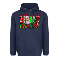Navy love christmas santa Heavyweight Hoodie - texasbilliewilder