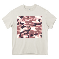 Cream milky camouflage Heavy Core Tee - BarkalooDesign