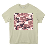 Mossy milky camouflage Heavy Core Tee - BarkalooDesign