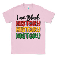 Bubblegum Pink i am black history Classic Tee - MaliasSmallBusiness
