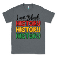 Charcoal Heather i am black history Classic Tee - MaliasSmallBusiness