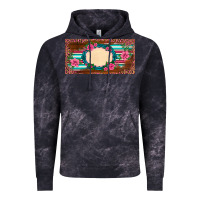 Cloud Black western pink flovers leopard serape   license plate template Vintage Hoodie - BarkalooDesign