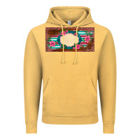 Vintage Mustard western pink flovers leopard serape   license plate template Vintage Hoodie - BarkalooDesign