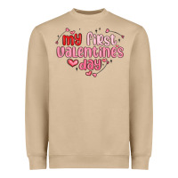 Mushroom my first valentines day Heavyweight Sweatshirt - MaliasSmallBusiness