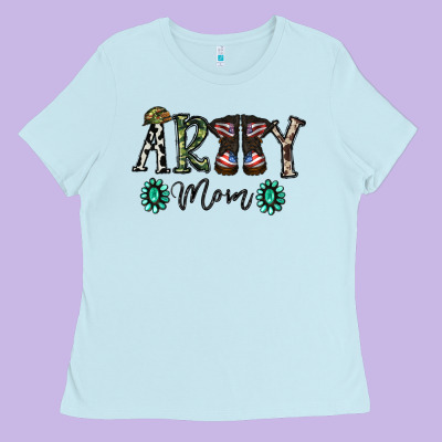 Army Mom Ladies Tee Designed By Sublimationcraftshop