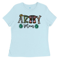 Baby Blue army mom Ladies Tee - SublimationCraftShop
