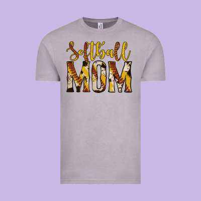 Softball Mom Vintage Tee Designed By Jasminsmagicworld