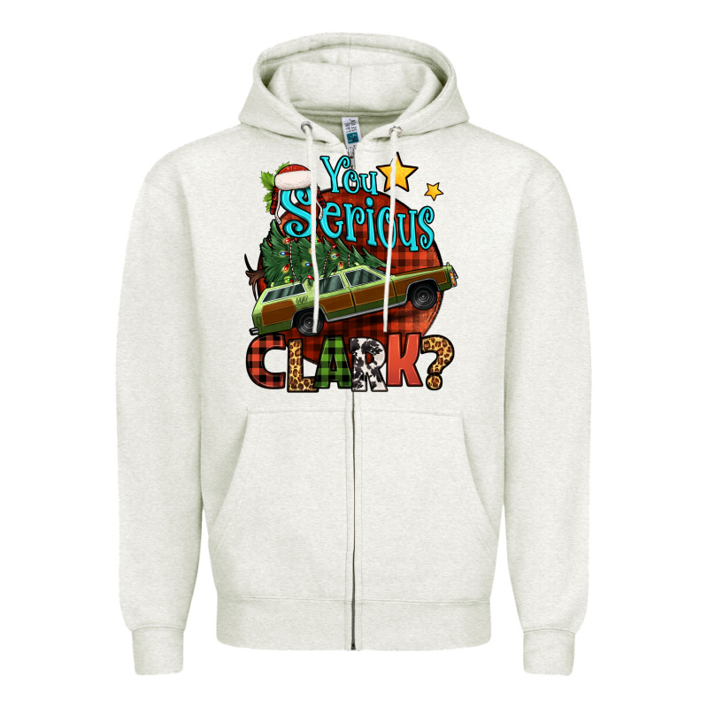 You Serious Clark With Christmas Car Zipper Hoodie by Jasminsmagicworld | Teevron