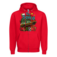 Red you serious clark with christmas car Zipper Hoodie - Jasminsmagicworld